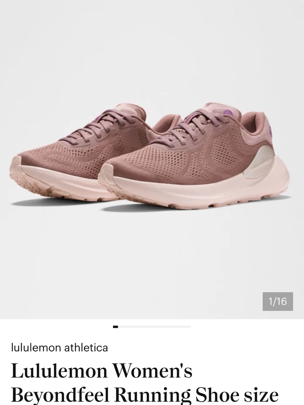 Lululemon Women's Beyondfeel Running Shoe size 8